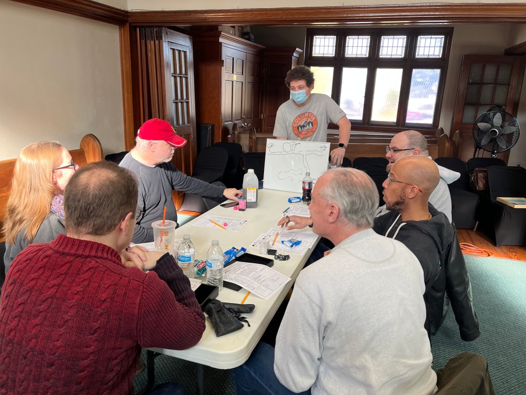 Players delving into a DnD5e game.