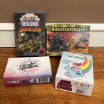 Dark Dealings, Dwarven Delve, Wrestlenomicon, Tangles Timelines, Pretending to Grownup