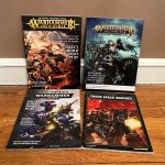 Various “Getting Started with Warhammer” soft-bound publications.